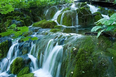 Wodospad w Parku Narodowym Jeziora Plitwickie - Chorwacja