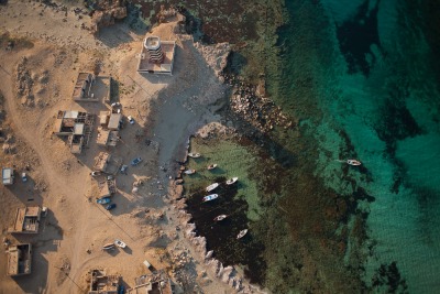 Cicha zatoka w Tolmeicie w Libii