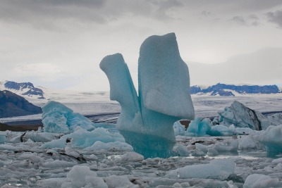 Jezioro Jokulsarlon na Islandii